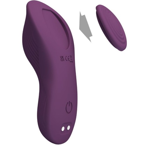 Mane Lay On Clitoral Massager with Remote Control Purple