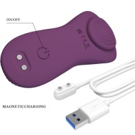 Mane Lay On Clitoral Massager with Remote Control Purple