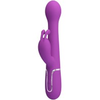 Dejon Multifunction Rabbit Vibrator 3 in 1 Purple
