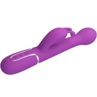 Dejon Multifunction Rabbit Vibrator 3 in 1 Purple