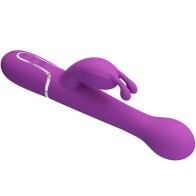 Dejon Multifunction Rabbit Vibrator 3 in 1 Purple
