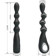 Vibrador Anal Federer 12 Vibraciones Negro - Placer Lujoso