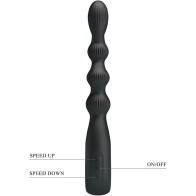 Federer Anal Vibrator 12 Vibrations Black - Luxurious Pleasure