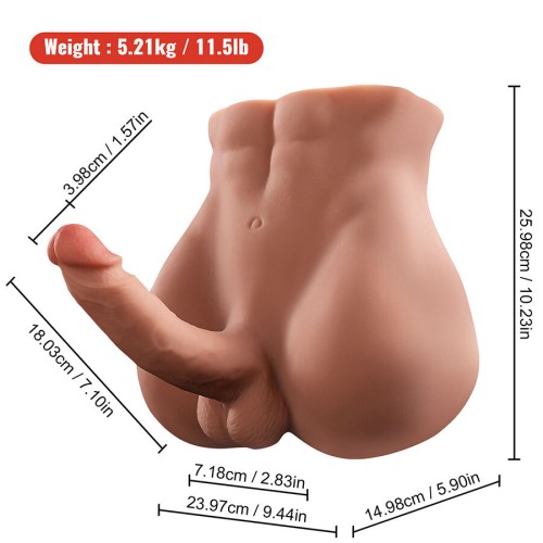 Bertlett Realistic Love Doll for Dual Pleasure