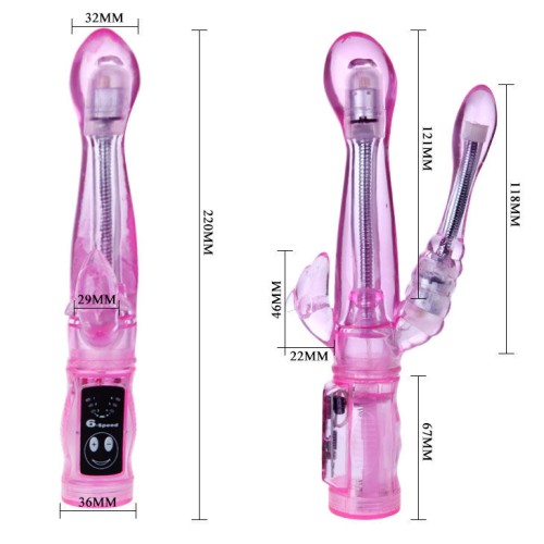Baile Flexible Vibrator with Anal Stimulator