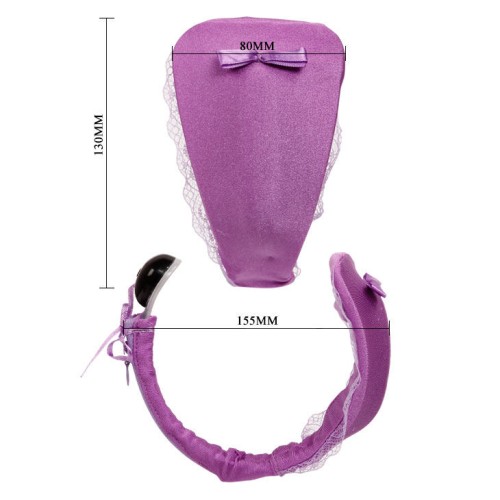 Remote Control Vibrator Thong by Baile Lilac