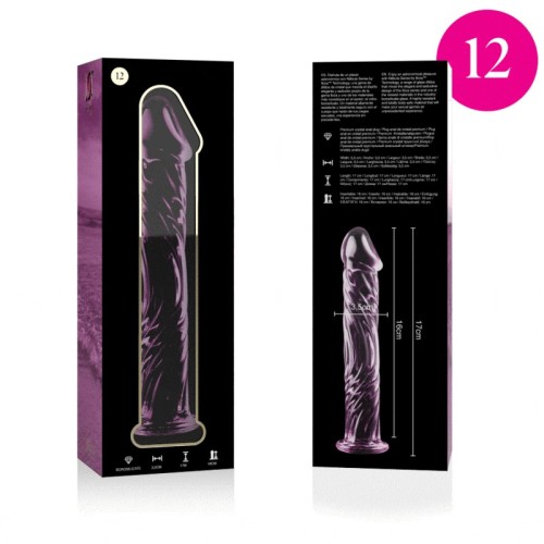 Model 12 Pink Crystal Dildo for Elegant Pleasure