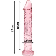 Model 12 Pink Crystal Dildo for Elegant Pleasure