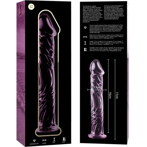 Model 12 Pink Crystal Dildo for Elegant Pleasure