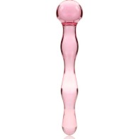 Dildo Cristal Rosa Modelo 13 de Borosilicato