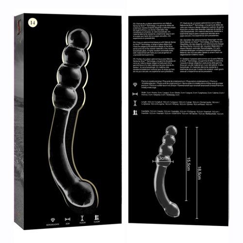 Modelo 14 Dildo Cristal Transparente - Diseño Lujoso