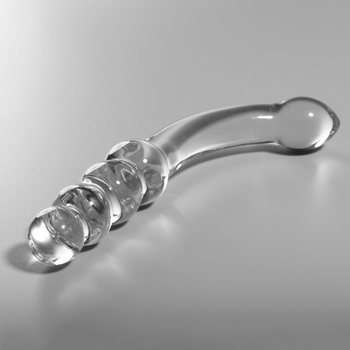 Modelo 14 Dildo Cristal Transparente - Diseño Lujoso