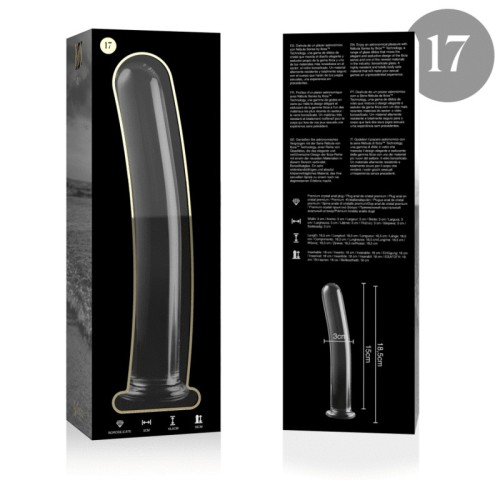 Model 17 Transparent Crystal Dildo 18.5 cm - Luxury Anal Toy