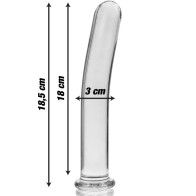 Model 17 Transparent Crystal Dildo 18.5 cm - Luxury Anal Toy