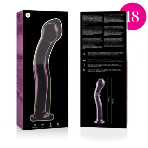Dildo Cristal Modelo 18 para Placer Anal Lujoso