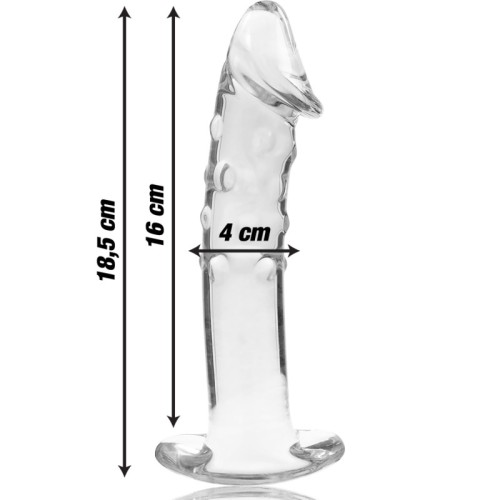 Model 19 Crystal Dildo Transparent 18.5 cm - Luxury Experience