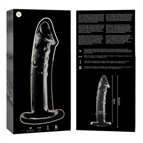 Model 19 Crystal Dildo Transparent 18.5 cm - Luxury Experience