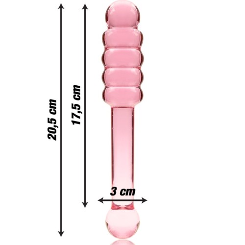 Model 20 Crystal Dildo Pink 20.5 cm - Experience Luxury