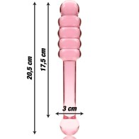 Model 20 Crystal Dildo Pink 20.5 cm - Experience Luxury