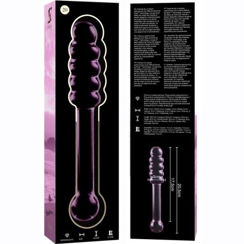 Model 20 Crystal Dildo Pink 20.5 cm - Experience Luxury