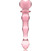 Dildo de Cristal Rosa Modelo 21 20.5 Cm