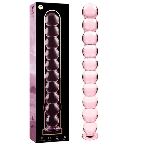 Elegant Borosilicate Crystal Dildo Pink