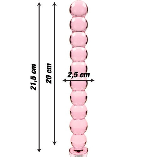 Elegant Borosilicate Crystal Dildo Pink