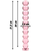 Elegant Borosilicate Crystal Dildo Pink