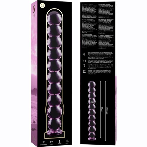 Elegant Borosilicate Crystal Dildo Pink
