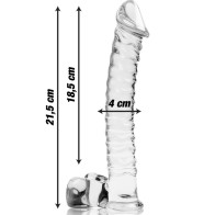 Transparent Crystal Dildo 21.5cm