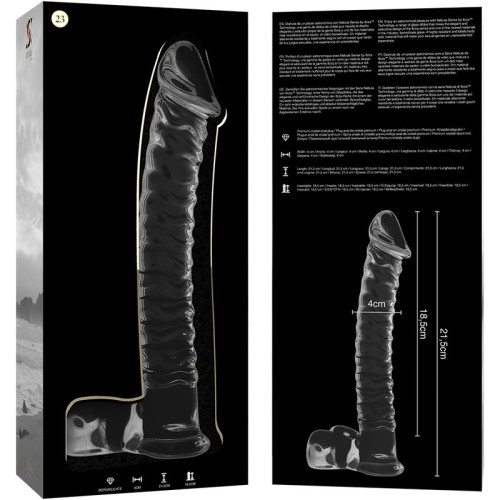 Transparent Crystal Dildo 21.5cm