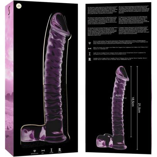 Dildo de Cristal Modelo 23 para Experiencia Lujosa