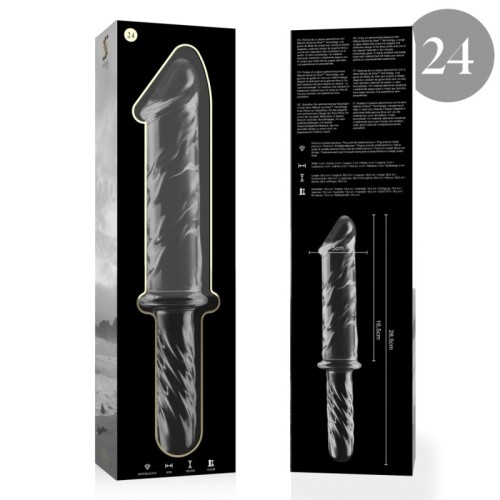 Model 24 Transparent Crystal Dildo 28.5 cm - 5 cm