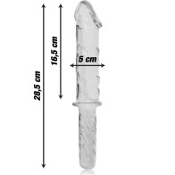 Model 24 Transparent Crystal Dildo 28.5 cm - 5 cm