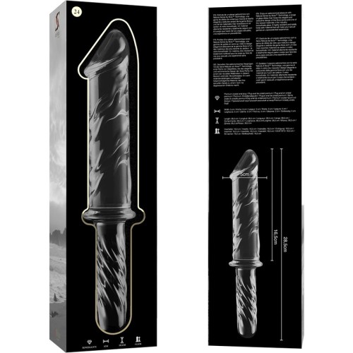 Model 24 Transparent Crystal Dildo 28.5 cm - 5 cm