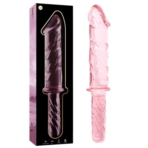 Axel Crystal Pink Dildo for Unique Pleasure