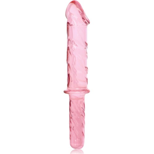Dildo Cristal Rosa Axel para un Placer Único