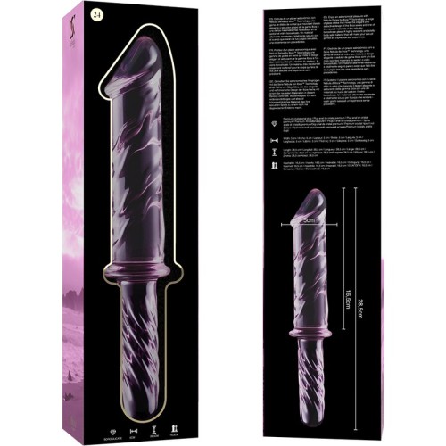 Axel Crystal Pink Dildo for Unique Pleasure