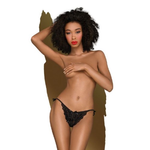 Penthouse Too Hot To Be Real Black Thong for Seduction