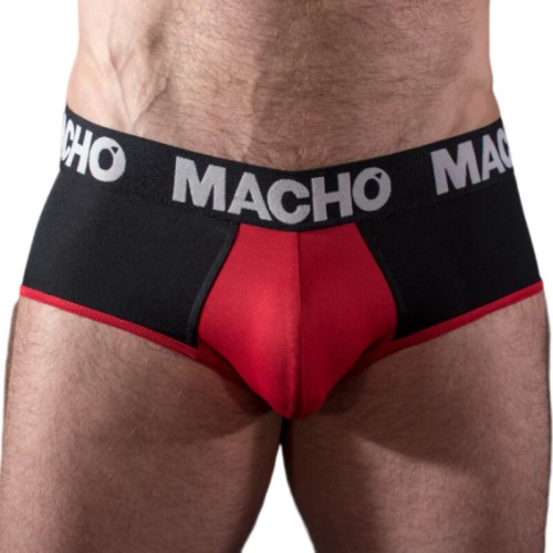Macho Ms26n Slip Negro/Rojo L