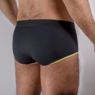 Macho Calzoncillo Brief Amarillo Oscuro S para Hombres