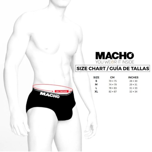 Macho MS24R Dark Red Briefs for Comfortable Style