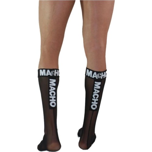 Macho - Calcetines Finos Negro Talla única