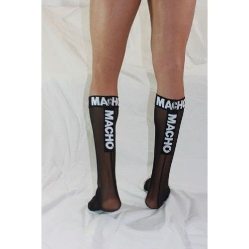 Macho - Calcetines Finos Negro Talla única
