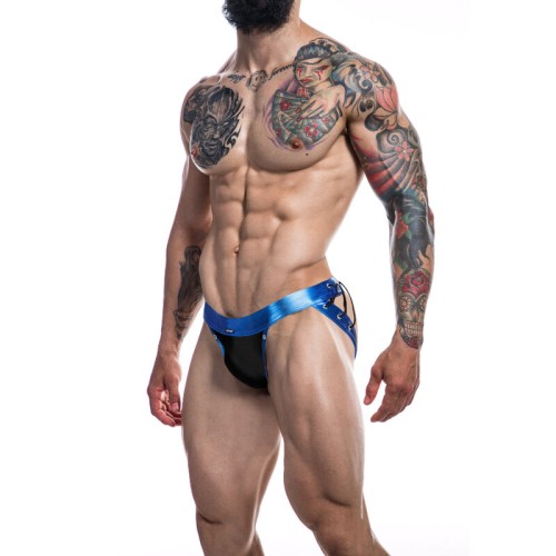 Cut4men Jockstrap Desire Leather Blue XL