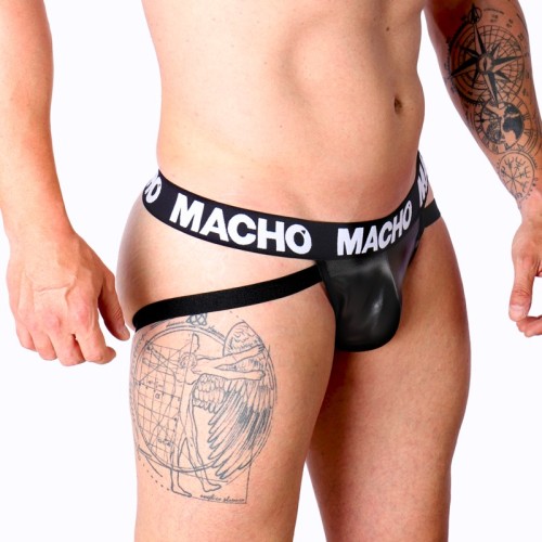 Macho Mx25nc Black Leather Jock L
