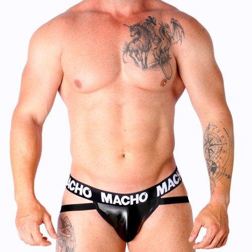 Macho Mx25nc Black Leather Jock L
