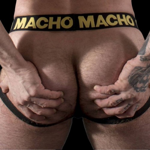 Macho Yellow Leather Jockstrap for Men