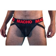 Macho MX26X2 Jock Black Red XL
