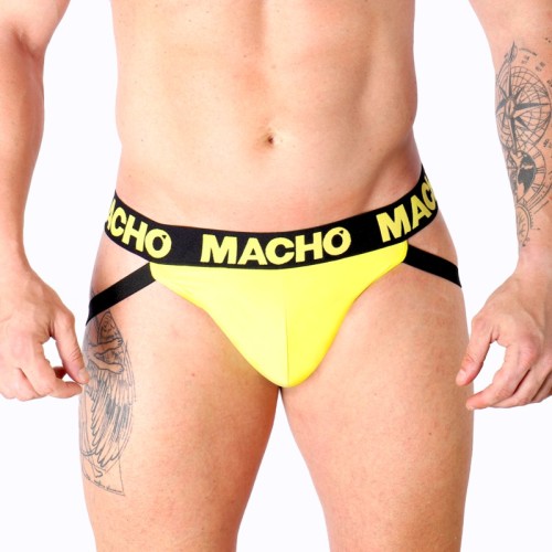 Macho MX25A Yellow Lycra Jockstrap for Men